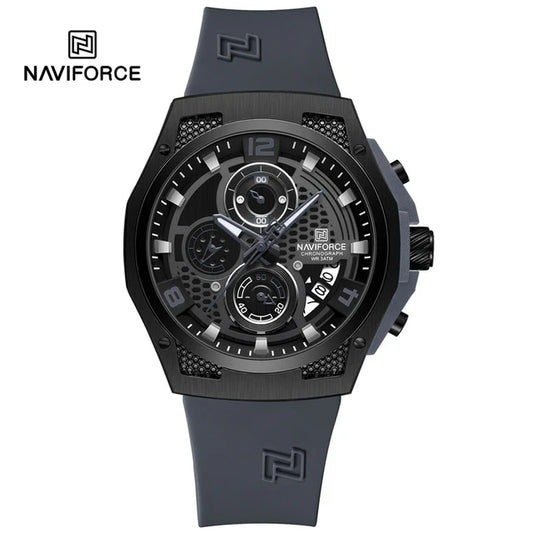 Naviforce 8051T Legacy Silicone Watch - Grey