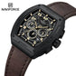 Naviforce 8053 Gently Men Leather Watch - DarkBrown