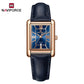 Naviforce 5074 Piper Women Leather Watch - Blue RoseGold