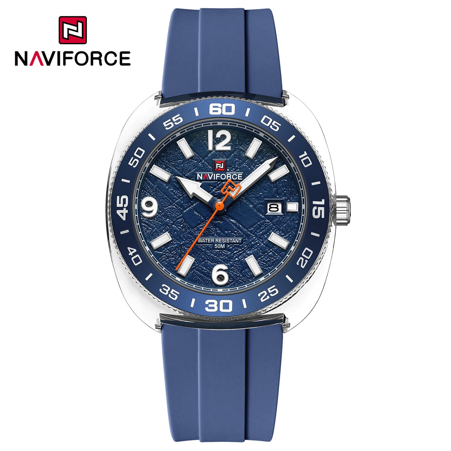 Naviforce 7130 Foxfire Unisex Silicone Watch - Blue