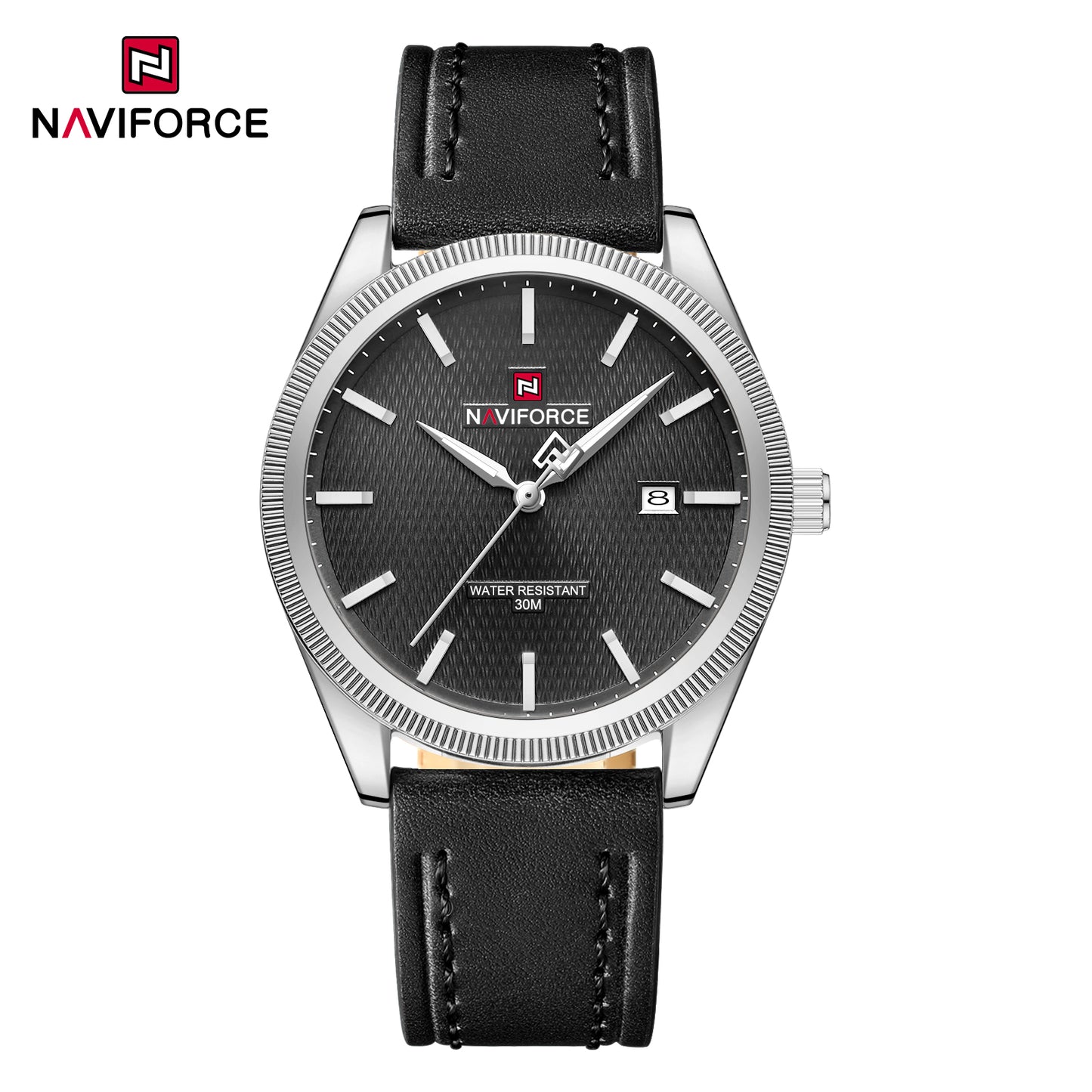 Naviforce 9276L Maison Classic Men Watch -Silver Black
