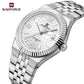 Naviforce 9277 Lotus Men Watch - Silver