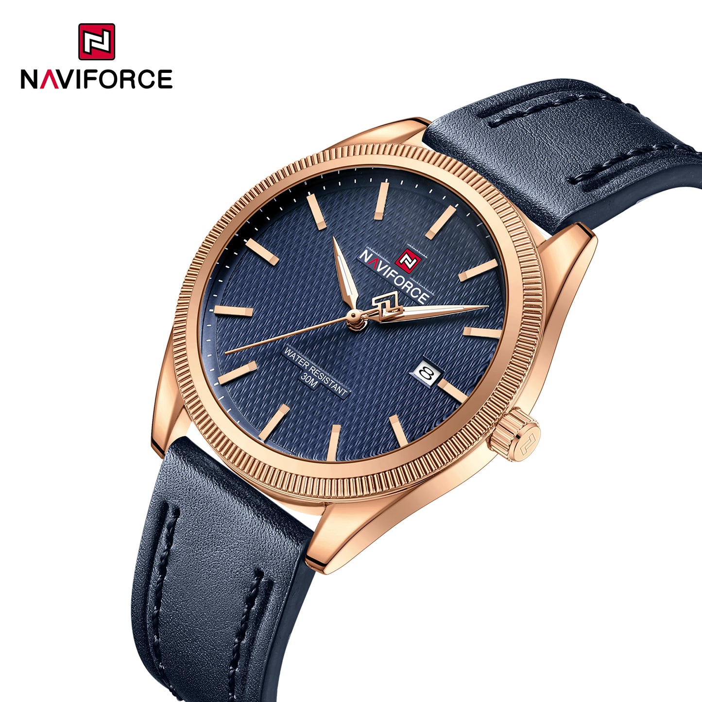 Naviforce 9276L Maison Classic Men Watch - RoseGold Blue
