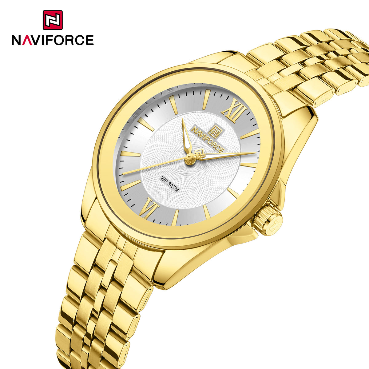 Naviforce 5067 PureFemme Women Watch - Gold White