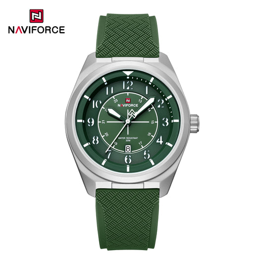 Naviforce 9281T Gambit Men Watch - Silver Green