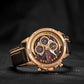Naviforce 9110 Titanium Men Watch - Brown RoseGold