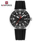 Naviforce 7130 Foxfire Unisex Silicone Watch - Black