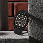 Naviforce 6113 Kwada Chrono Silicone Watch - Black RoseGold