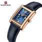 Naviforce 5074 Piper Women Leather Watch - Blue RoseGold