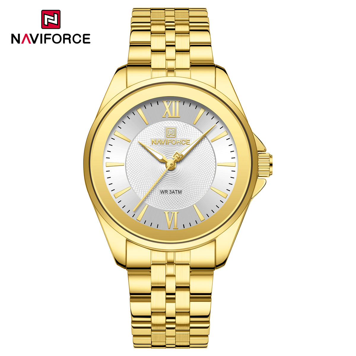 Naviforce 5067 PureFemme Women Watch - Gold White