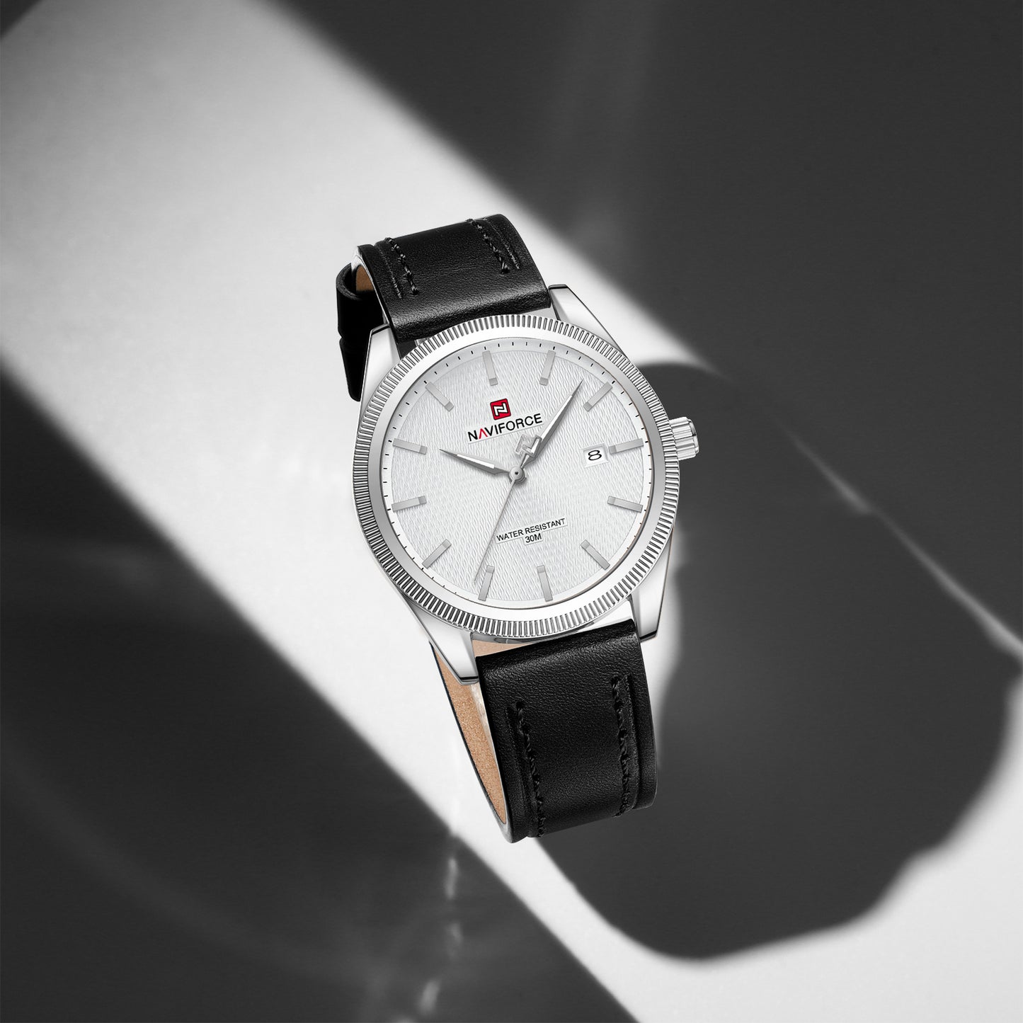 Naviforce 9276L Maison Classic Men Watch - Silver White-Black