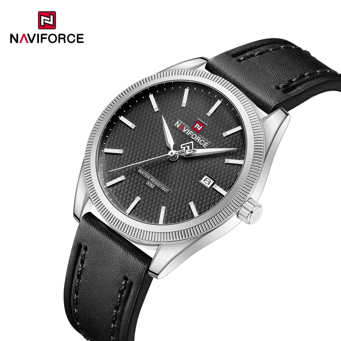 Naviforce 9276L Maison Classic Men Watch -Silver Black