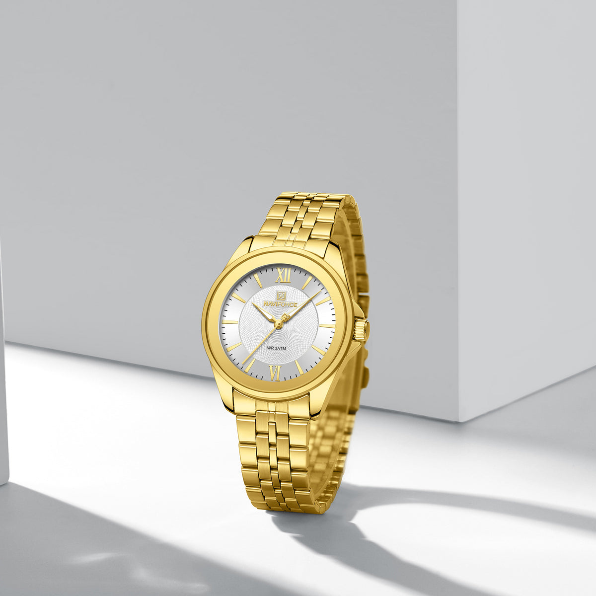 Naviforce 5067 PureFemme Women Watch - Gold White