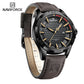 Naviforce 8023 Rotary Men Leather Watch - Dark Brown