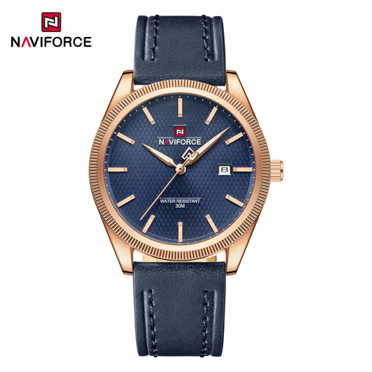 Naviforce 9276L Maison Classic Men Watch - RoseGold Blue