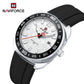 Naviforce 7130 Foxfire Unisex Silicone Watch - Black White