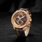 Naviforce 9110 Titanium Men Watch - Brown RoseGold