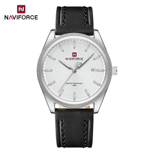Naviforce 9276L Maison Classic Men Watch - Silver White-Black