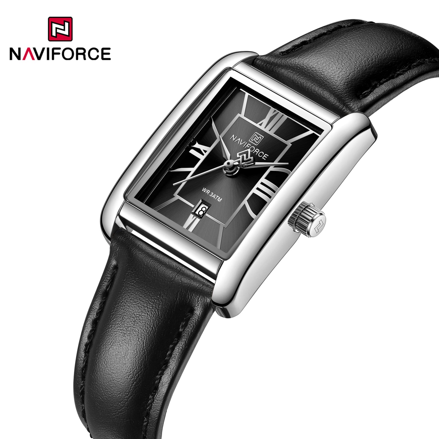 Naviforce 5074 Piper Women Leather Watch - Black