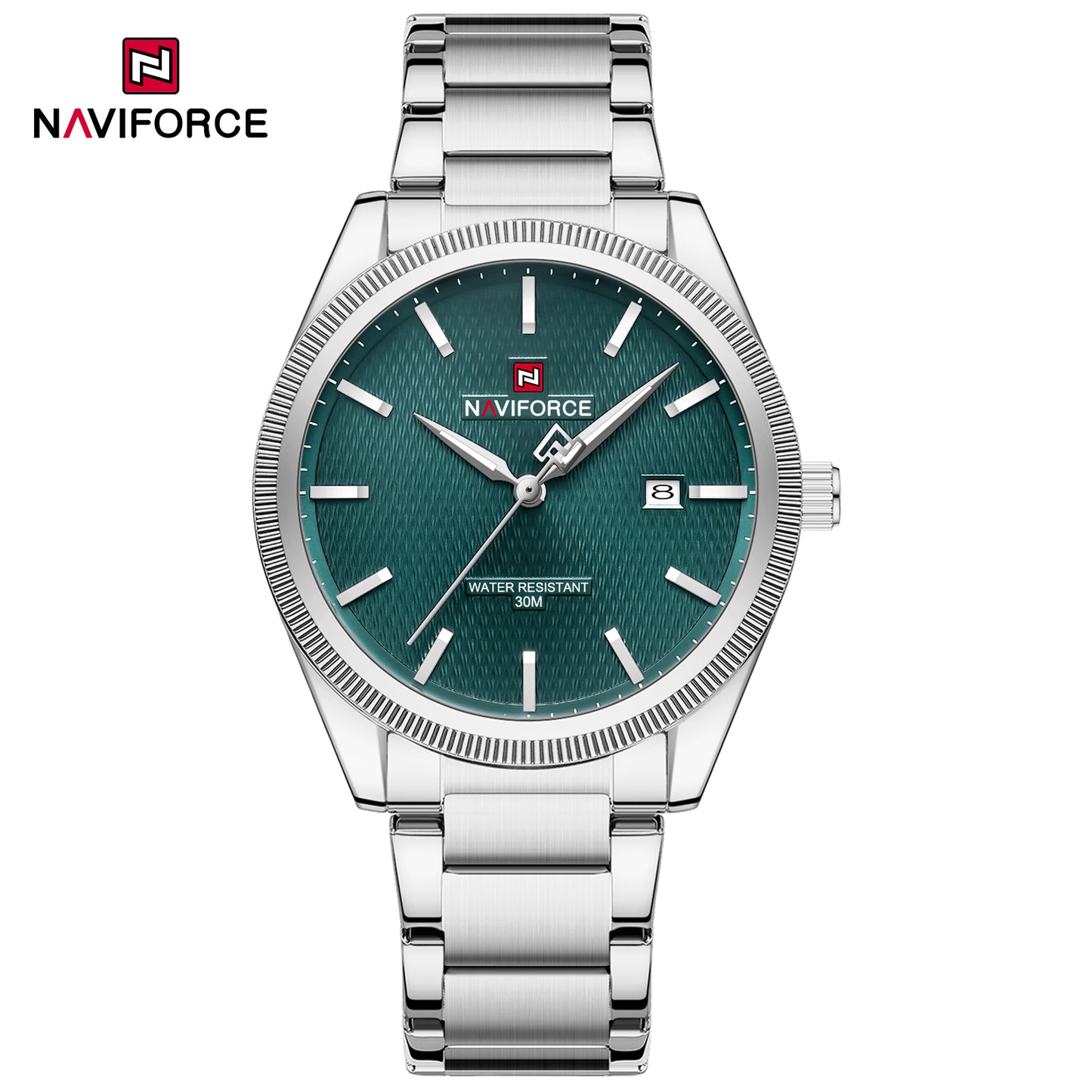 Naviforce 9276S Maison Classic Men Watch - Silver Green