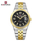 Naviforce 9277 Lotus Men Watch - Silver Black-Gold