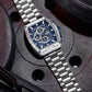 Naviforce 8066 ChronoPro Men Watch - Silver Blue