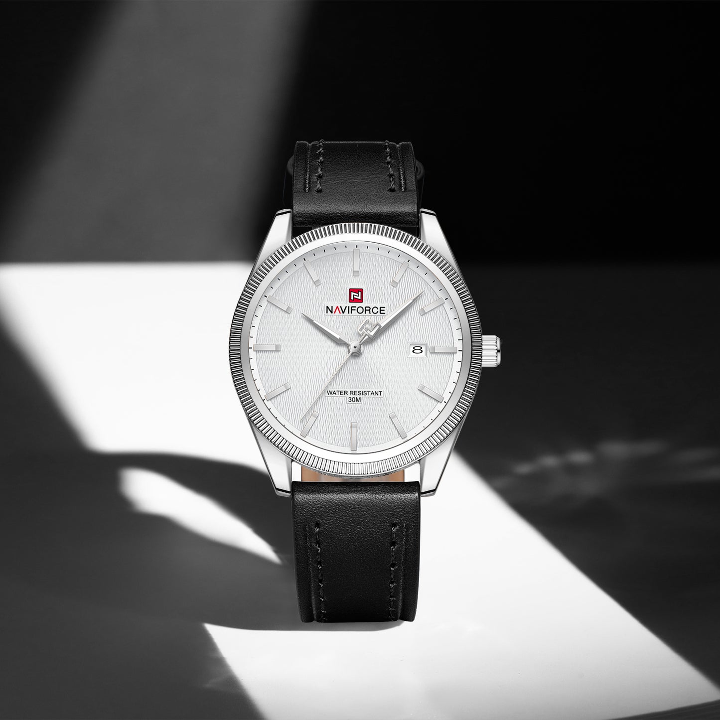 Naviforce 9276L Maison Classic Men Watch - Silver White-Black