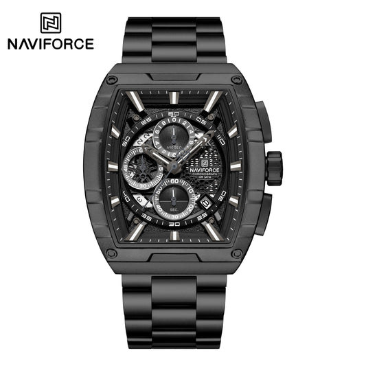 Naviforce 8066 ChronoPro Men Watch - Black
