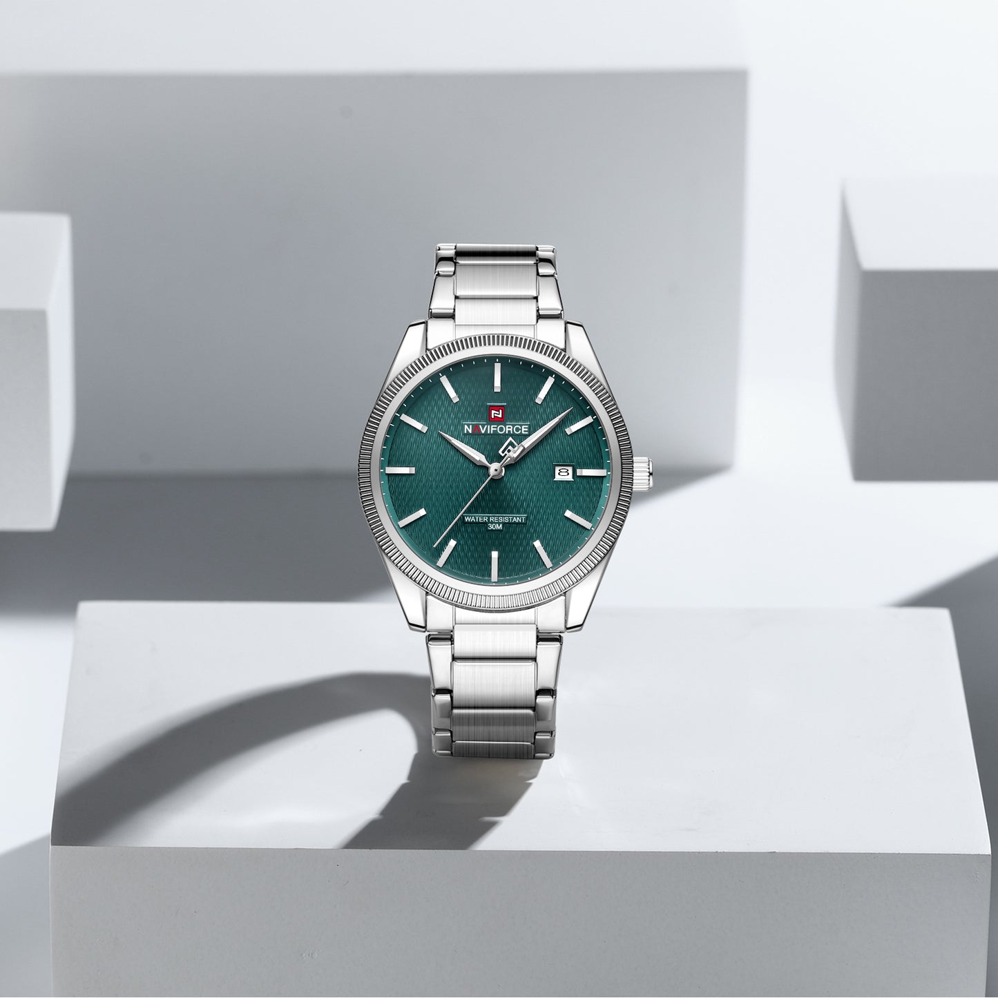Naviforce 9276S Maison Classic Men Watch - Silver Green