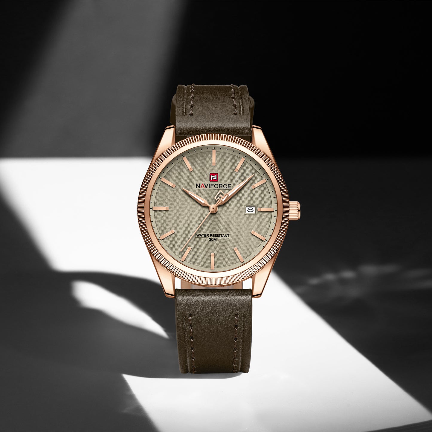 Naviforce 9276L Maison Classic Men Watch - Coffee-Brown RoseGold