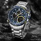 Naviforce 9182 Torpedo Men Watch - Silver Blue