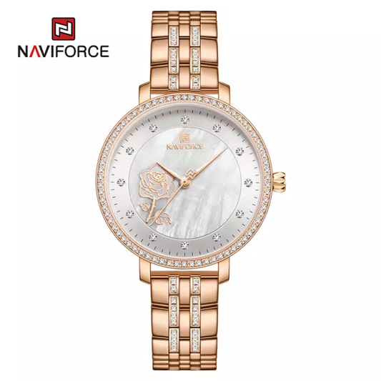 Naviforce 5017 Signora Women Watch - Gold