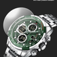 Naviforce 9197 Electron Men Watch - Silver Green