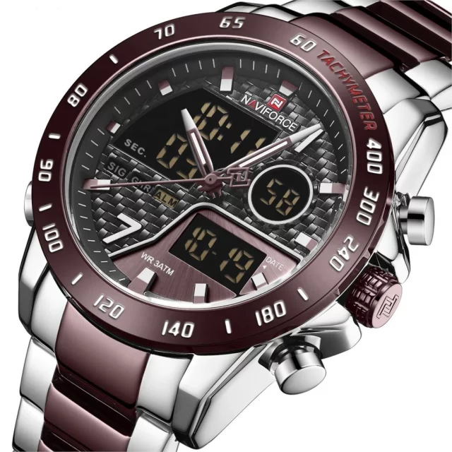 Naviforce 9171 Chromium Men Watch - Brown