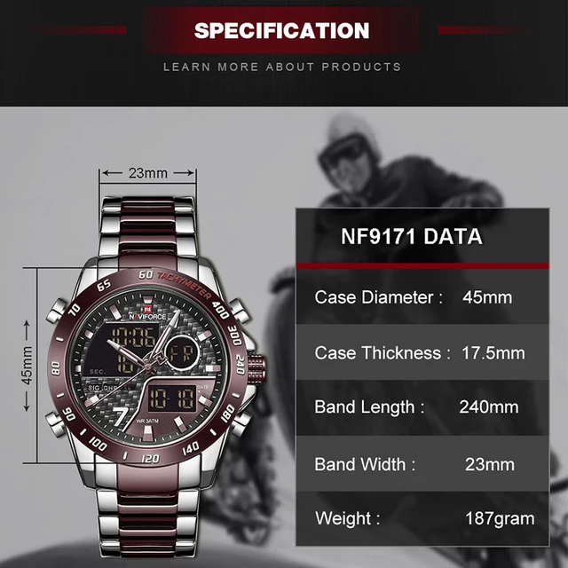 Naviforce 9171 Chromium Men Watch - Brown