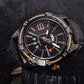 Naviforce 9117 Fozi Men Leather Watch - Black