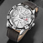 Naviforce 9117 Fozi Men Leather Watch - Brown