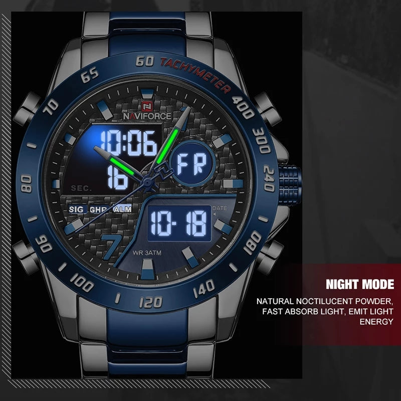 Naviforce 9171 Chromium Men Watch - Blue