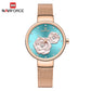 Naviforce 5013 Venice Floral Women Watch - Gold