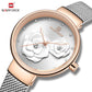 Naviforce 5013 Venice Floral Women Watch - Silver