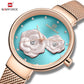 Naviforce 5013 Venice Floral Women Watch - Gold