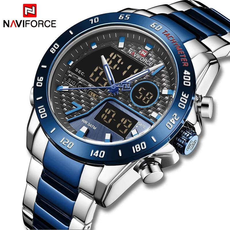 Naviforce 9171 Chromium Men Watch - Blue