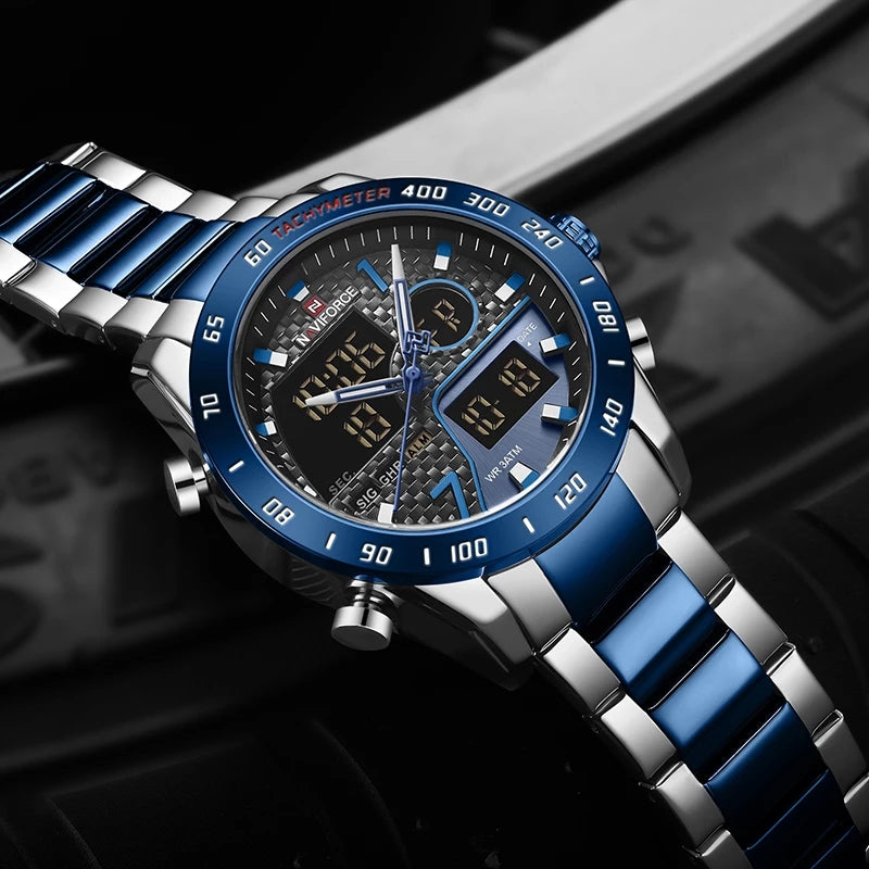 Naviforce 9171 Chromium Men Watch - Blue