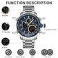 Naviforce 9182 Torpedo Men Watch - Silver Blue