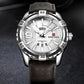 Naviforce 9117 Fozi Men Leather Watch - Brown