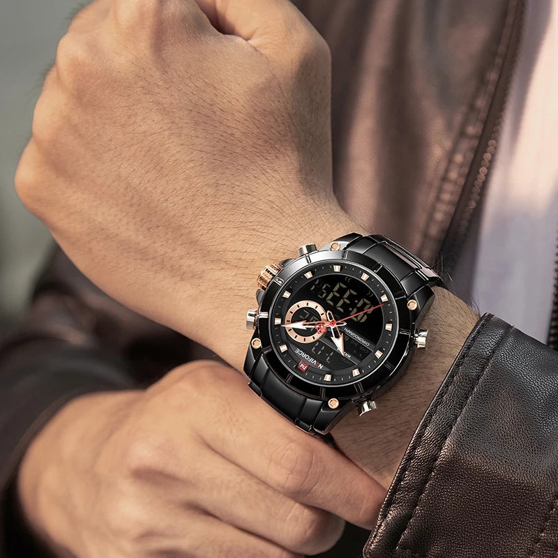 Naviforce 9163 Malibu Men Watch - Black