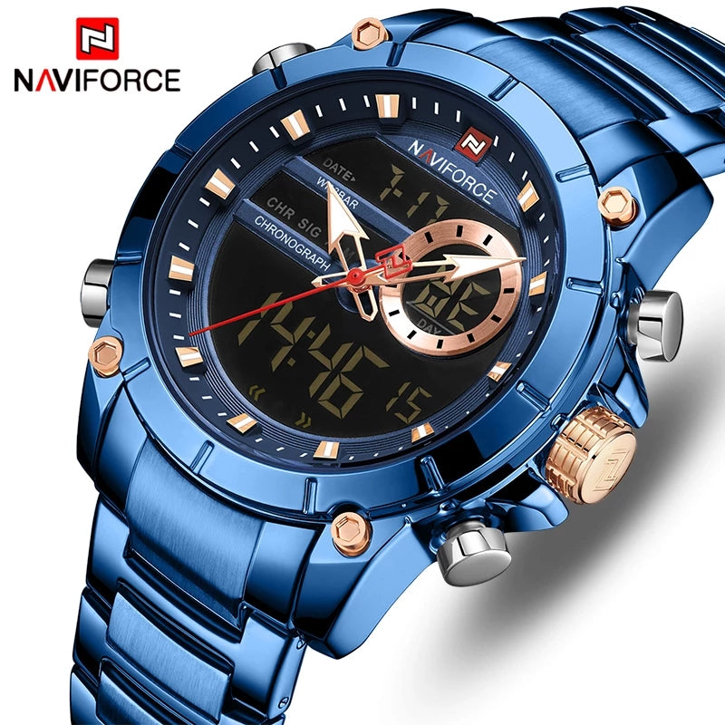 Naviforce 9163 Malibu Men Watch - Blue