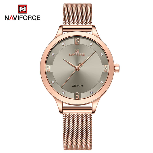 Naviforce 5023 Milenna Women Watch - Rose Gold