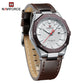 Naviforce 9200L Quartz Men Leather Watch
- Coffee Brown