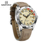 Naviforce 8023 Rotary Men Leather Watch - Brown